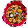 Букет из сухофруктов и орехов «Чайные розы»